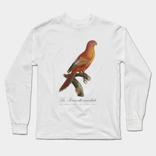 La Perruche Ecarlate Parakeet - Jacques Barraband 19th century Illustration Long Sleeve T-Shirt